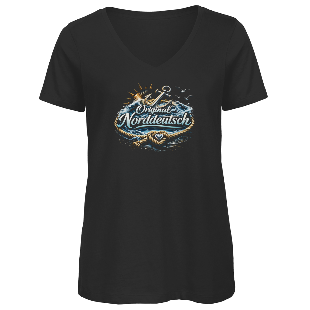 T-Shirt Damen V-Neck Original NORDDEUTSCH #605