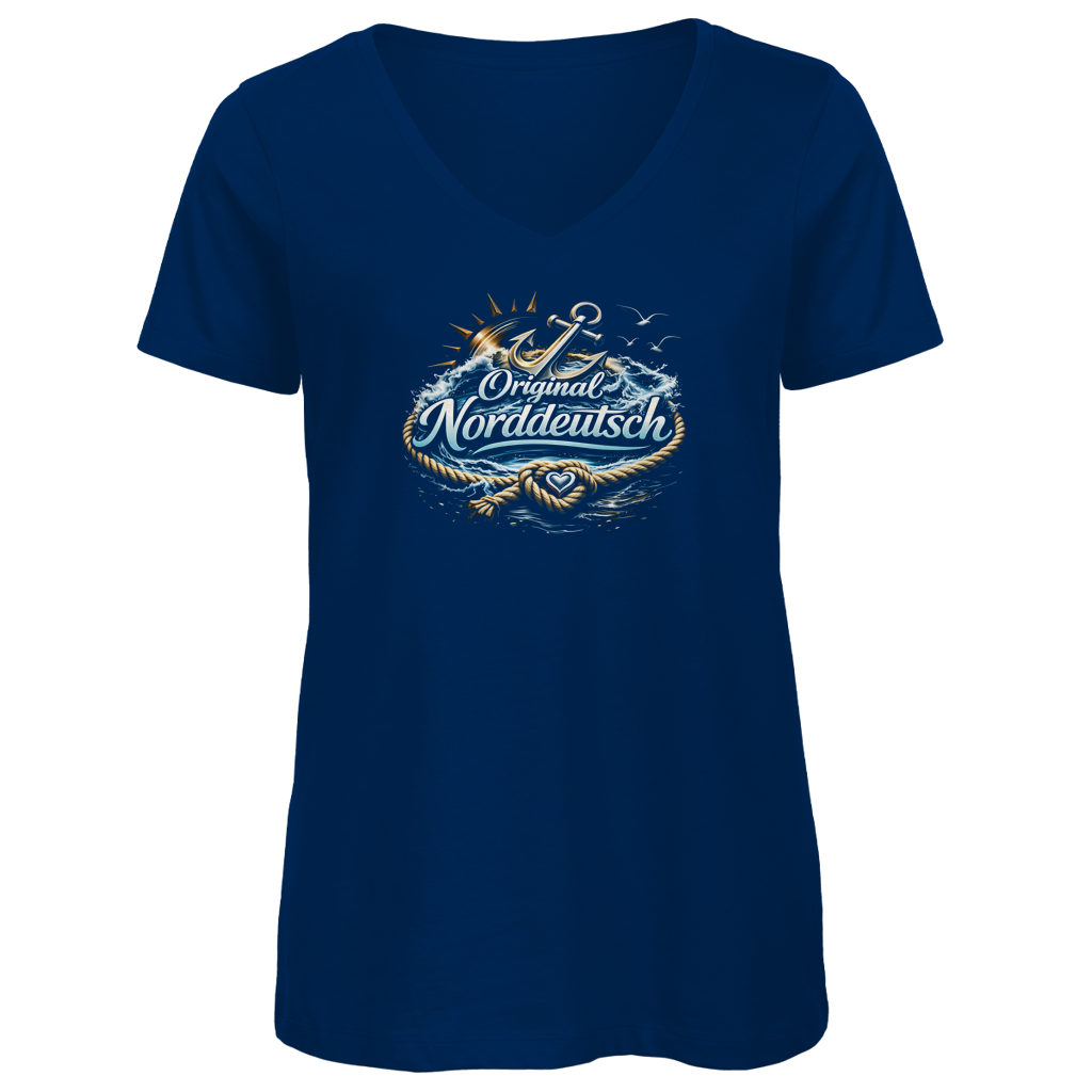 T-Shirt Damen V-Neck Original NORDDEUTSCH #605