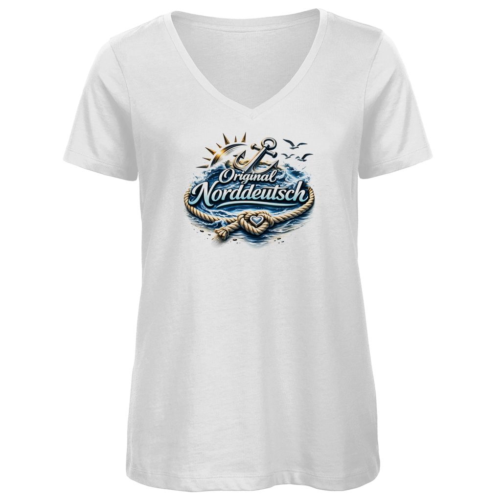 T-Shirt Damen V-Neck Original NORDDEUTSCH #605
