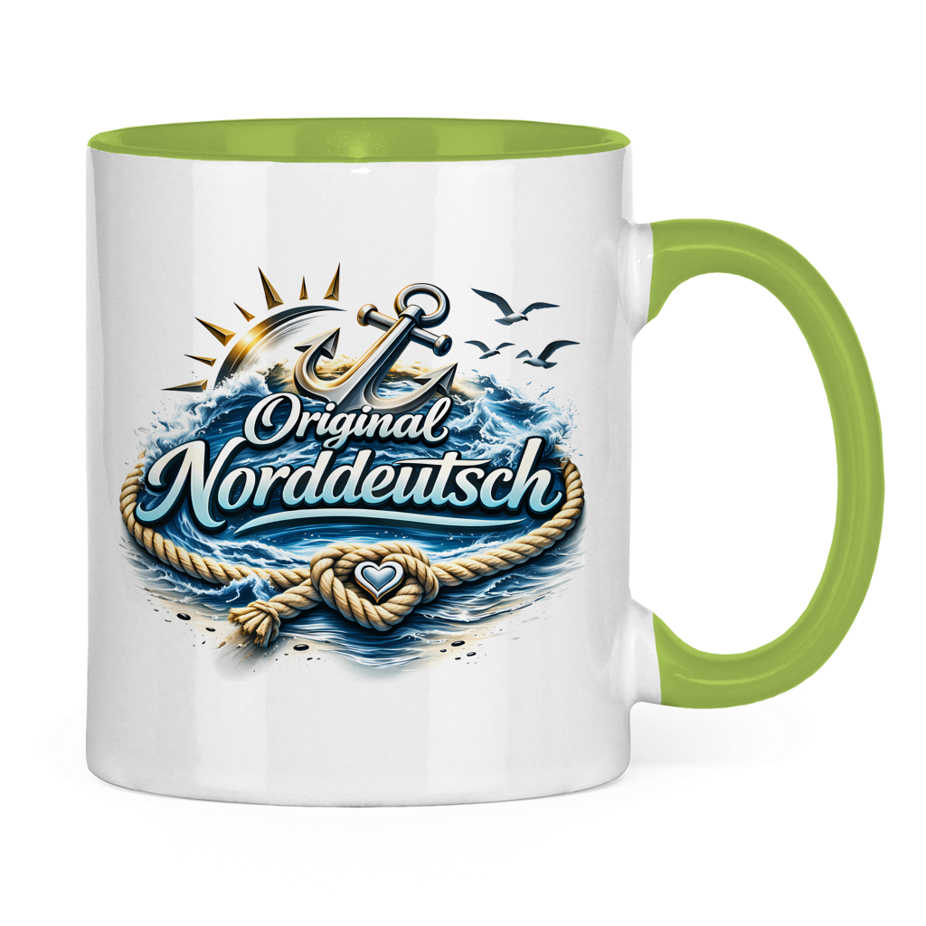 Keramik-Tasse zweifarbig Original NORDDEUTSCH #605