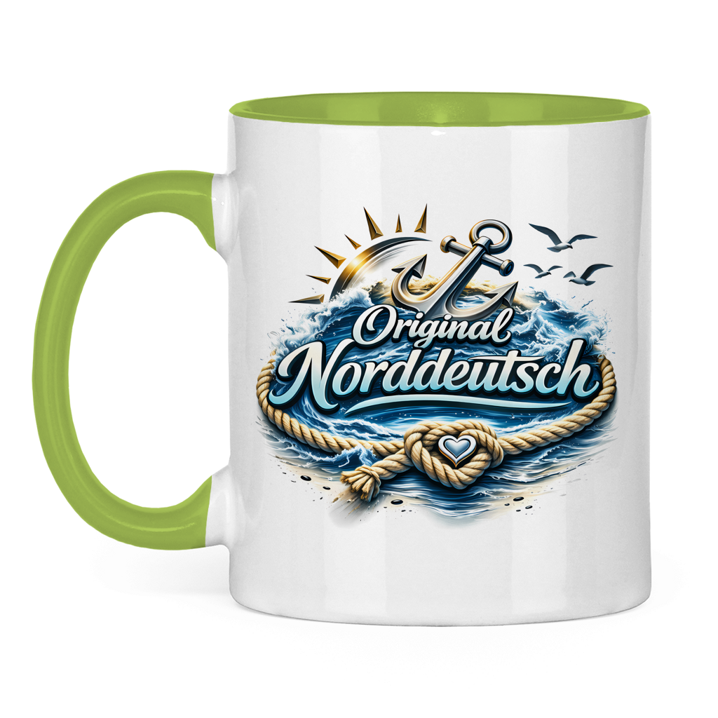 Keramik-Tasse zweifarbig Original NORDDEUTSCH #605