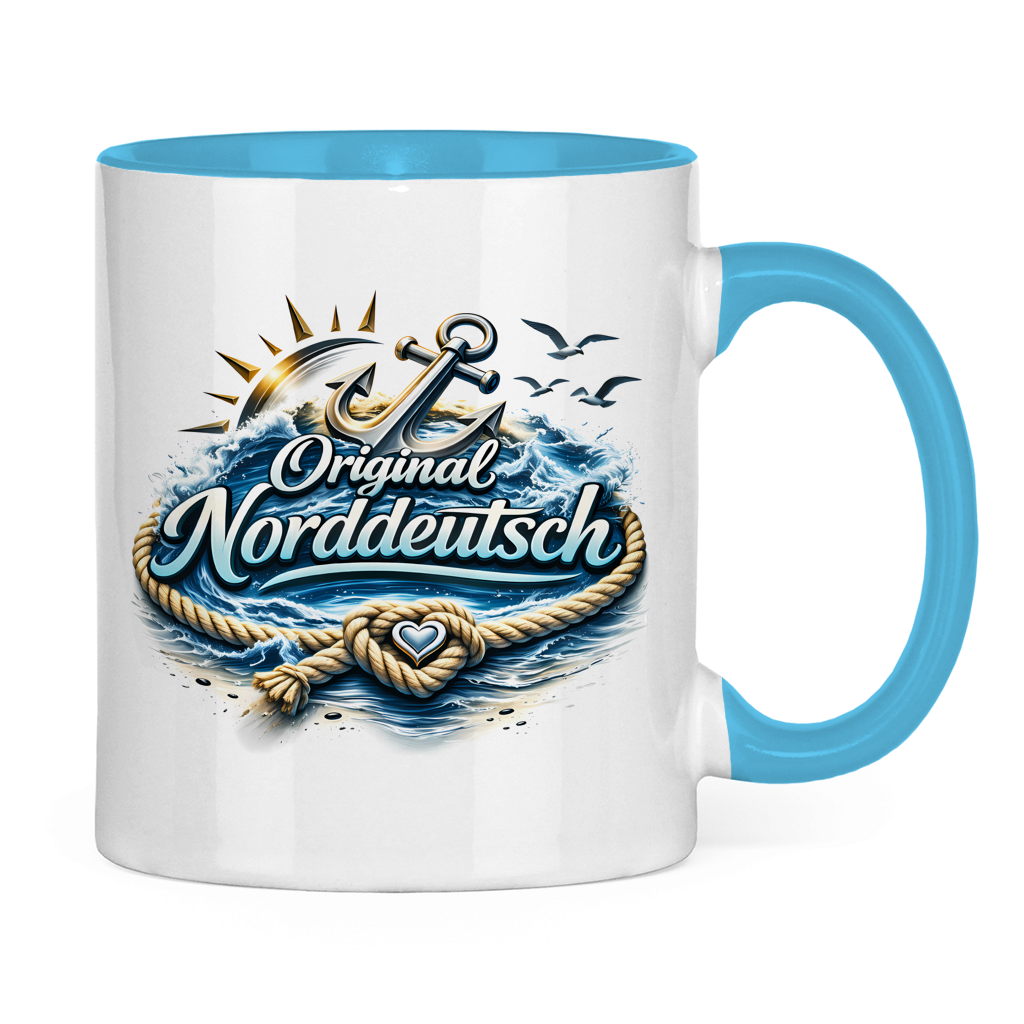 Keramik-Tasse zweifarbig Original NORDDEUTSCH #605