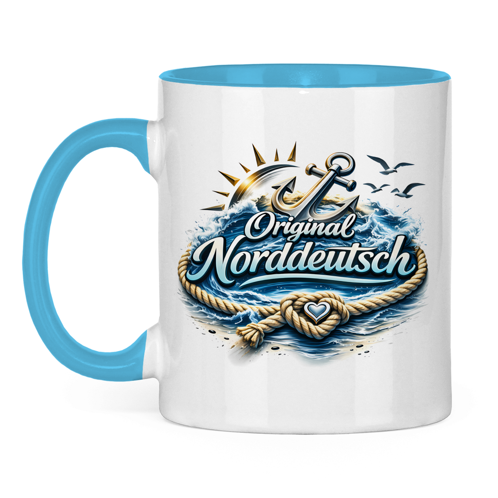 Keramik-Tasse zweifarbig Original NORDDEUTSCH #605