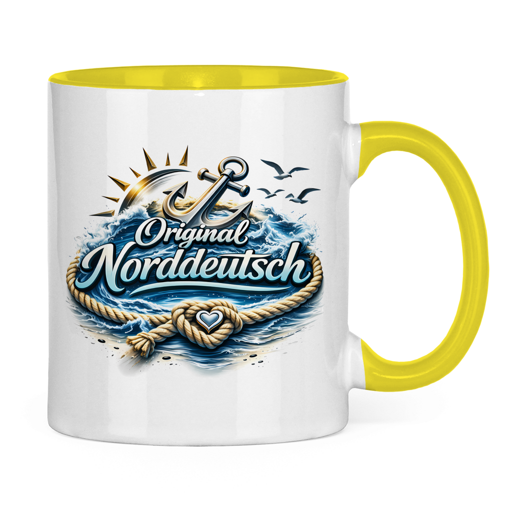 Keramik-Tasse zweifarbig Original NORDDEUTSCH #605