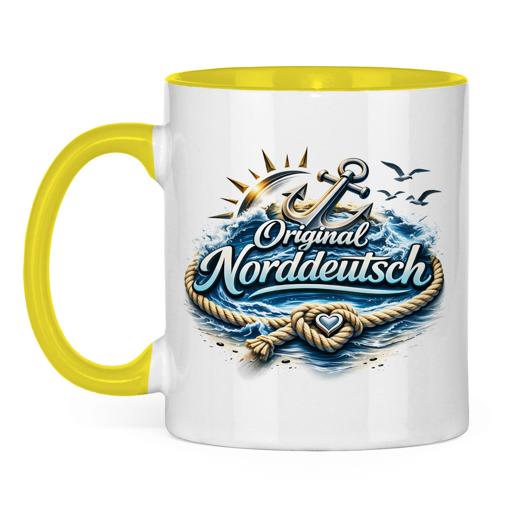 Keramik-Tasse zweifarbig Original NORDDEUTSCH #605