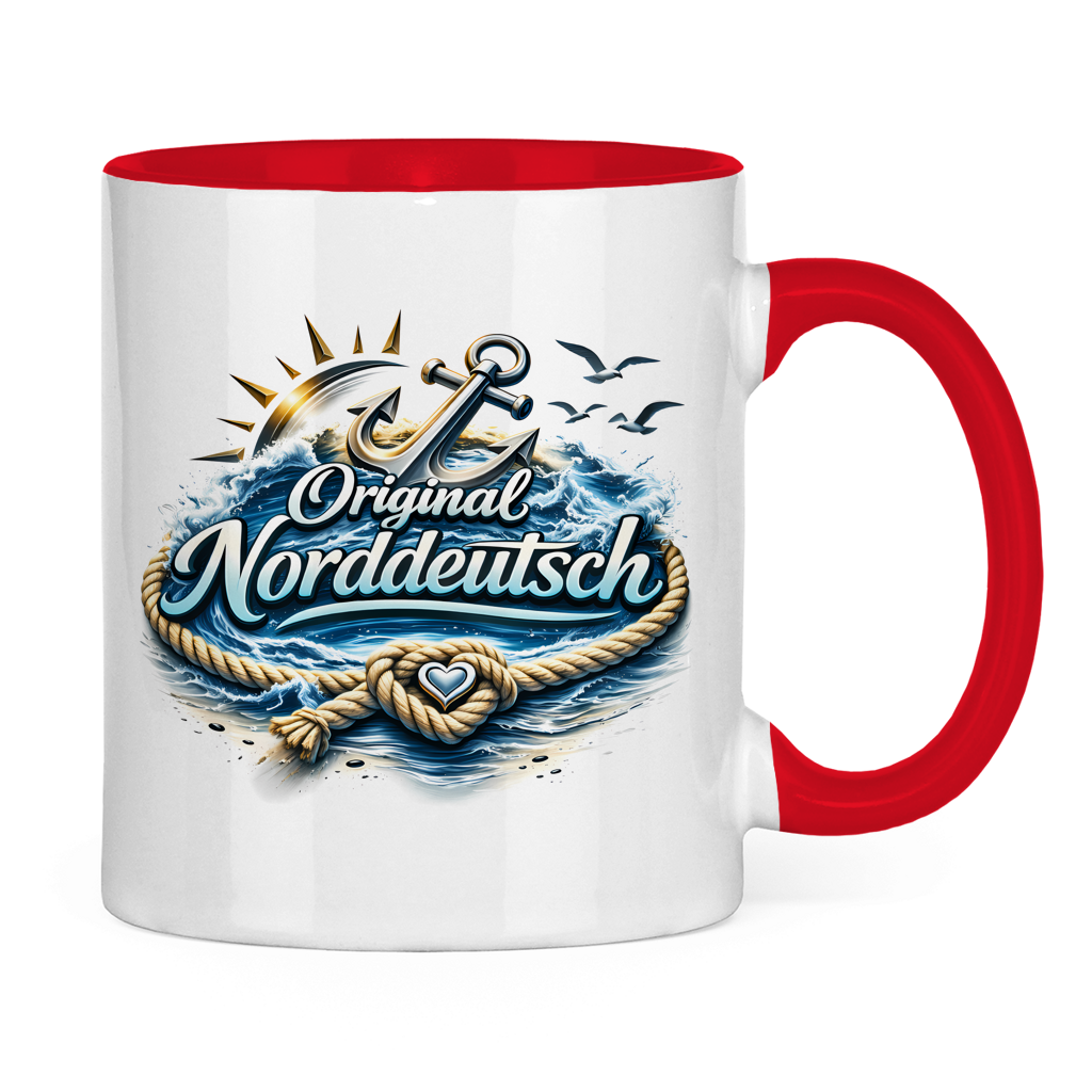 Keramik-Tasse zweifarbig Original NORDDEUTSCH #605