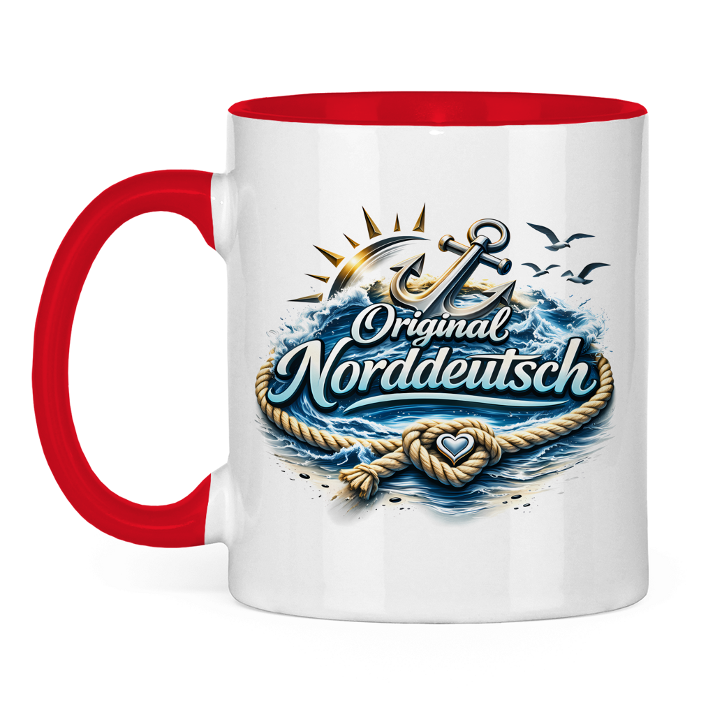 Keramik-Tasse zweifarbig Original NORDDEUTSCH #605