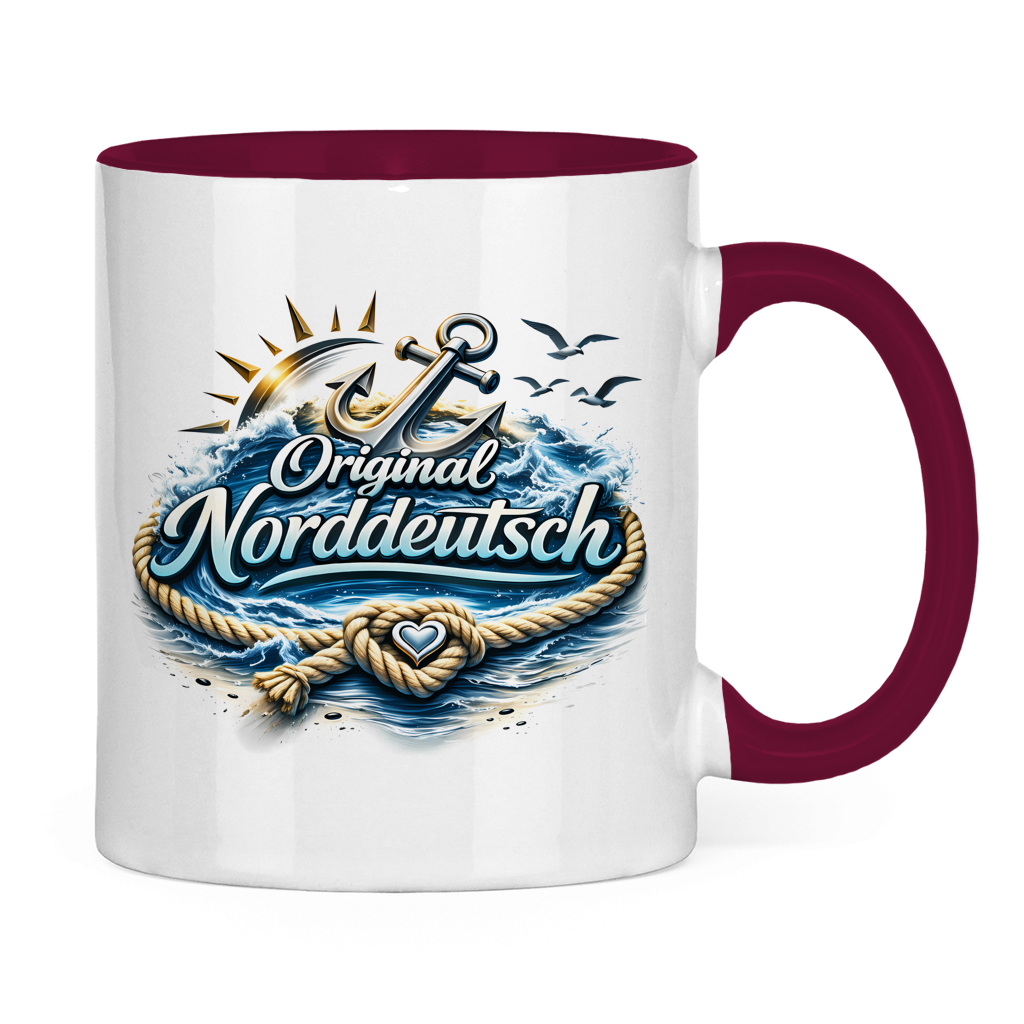 Keramik-Tasse zweifarbig Original NORDDEUTSCH #605