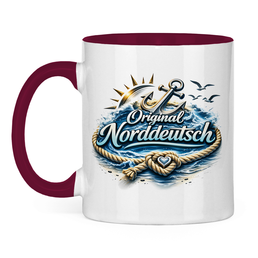 Keramik-Tasse zweifarbig Original NORDDEUTSCH #605