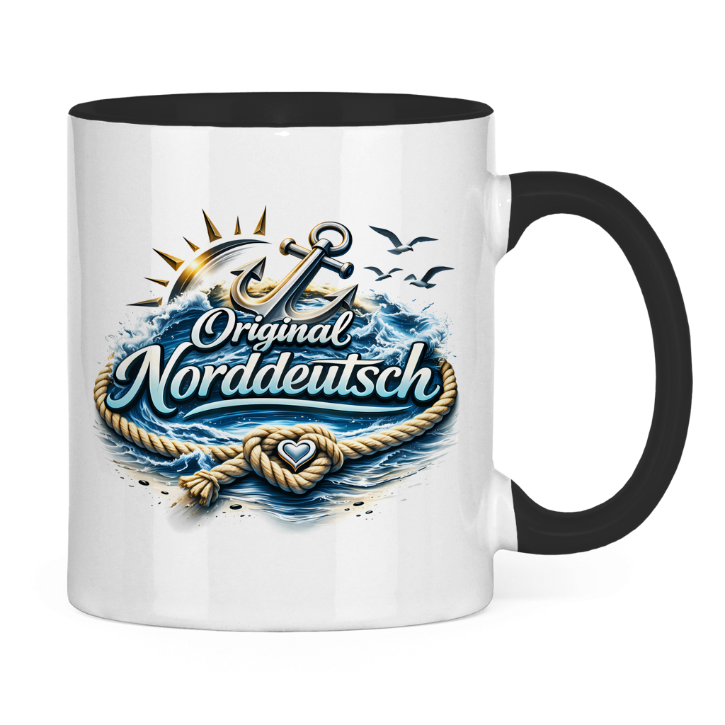 Keramik-Tasse zweifarbig Original NORDDEUTSCH #605
