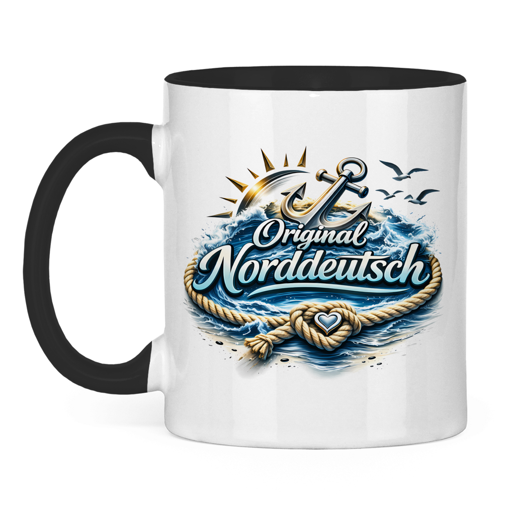 Keramik-Tasse zweifarbig Original NORDDEUTSCH #605