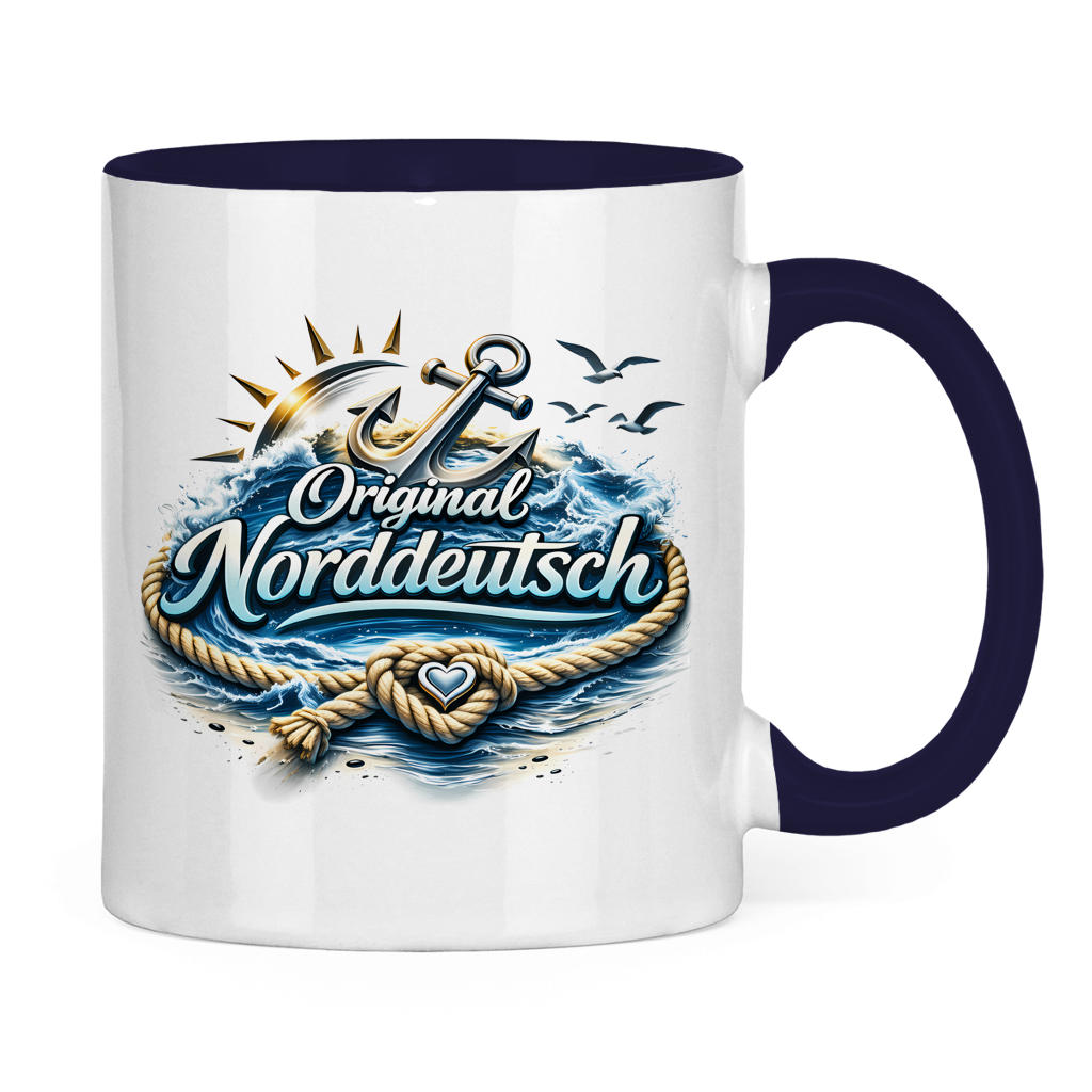 Keramik-Tasse zweifarbig Original NORDDEUTSCH #605