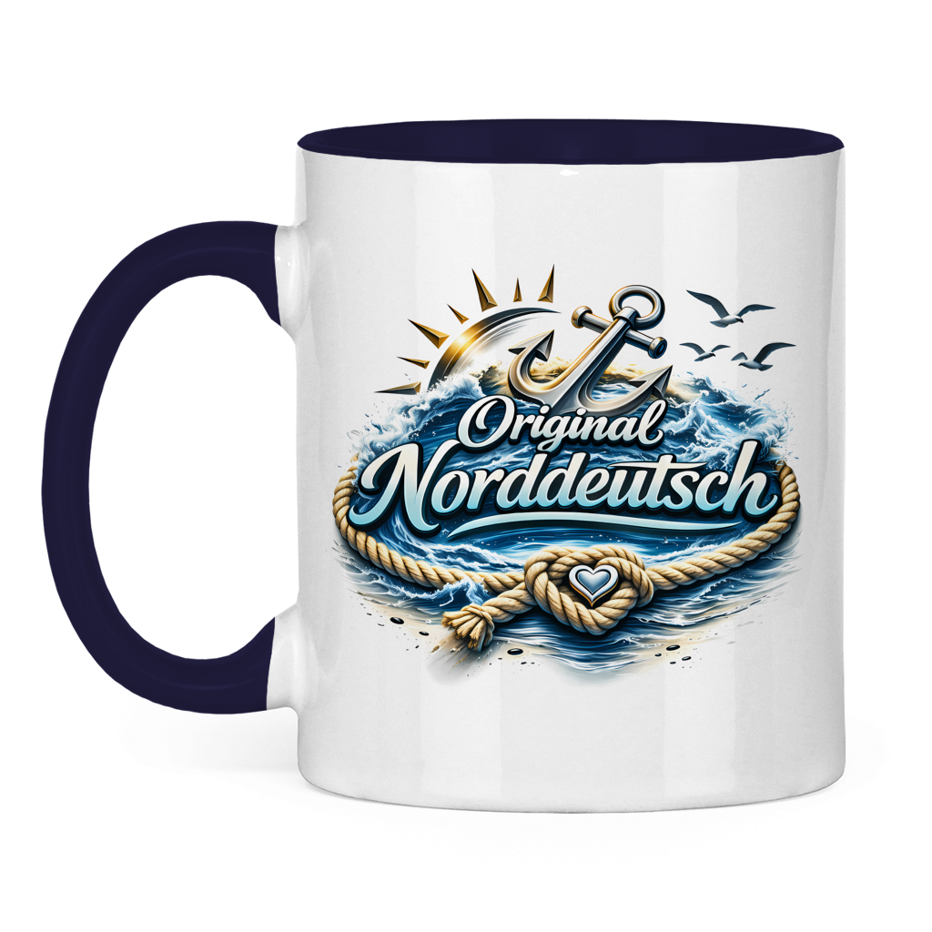 Keramik-Tasse zweifarbig Original NORDDEUTSCH #605