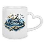 Keramik-Tasse mit Herzhenkel  Original NORDDEUTSCH #605