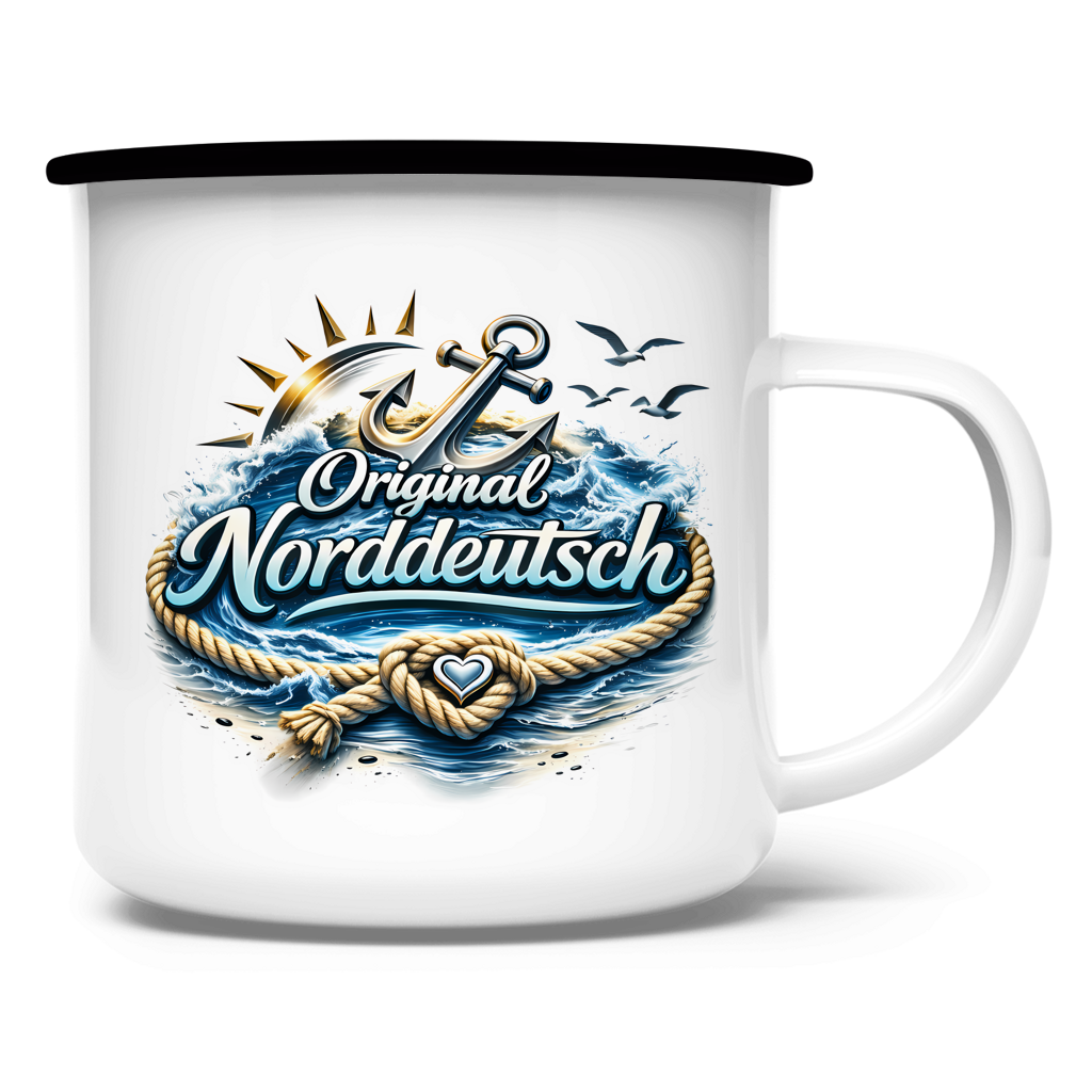 Emaille Tasse Original NORDDEUTSCH #605