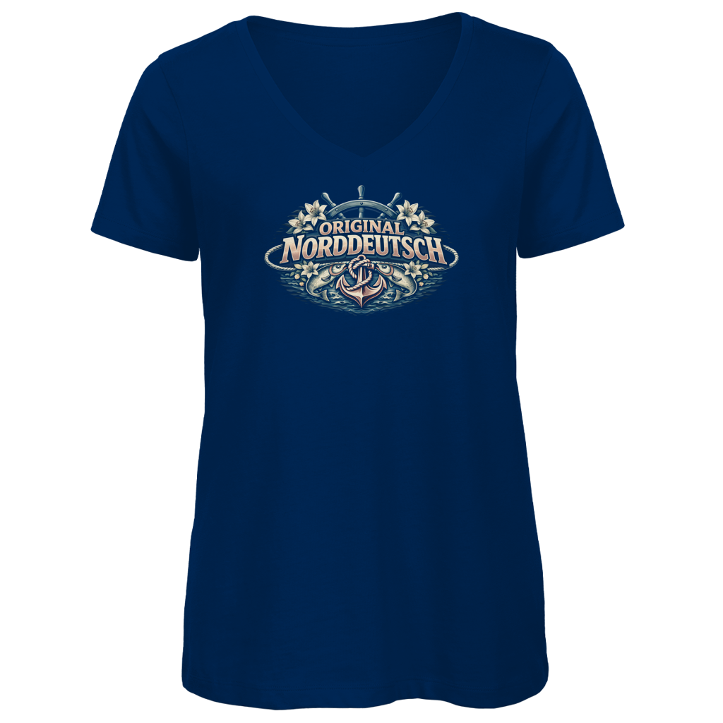 T-Shirt Damen V-Neck Original NORDDEUTSCH #610