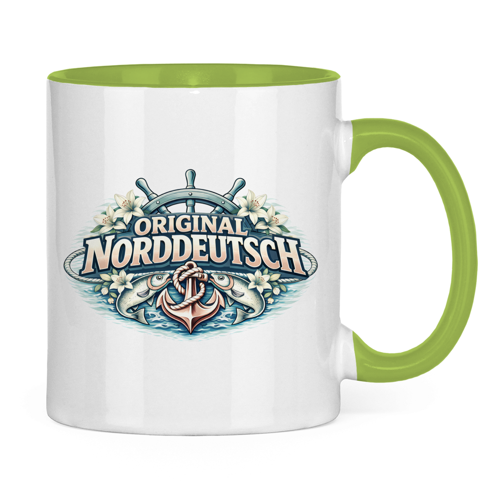 Keramik-Tasse zweifarbig Original NORDDEUTSCH #610