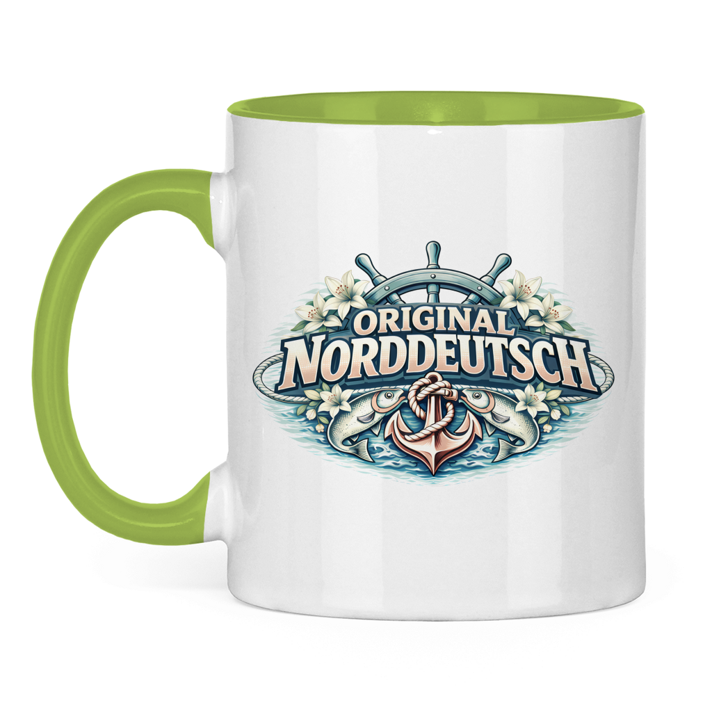 Keramik-Tasse zweifarbig Original NORDDEUTSCH #610