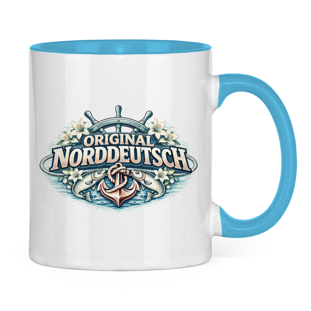 Keramik-Tasse zweifarbig Original NORDDEUTSCH #610