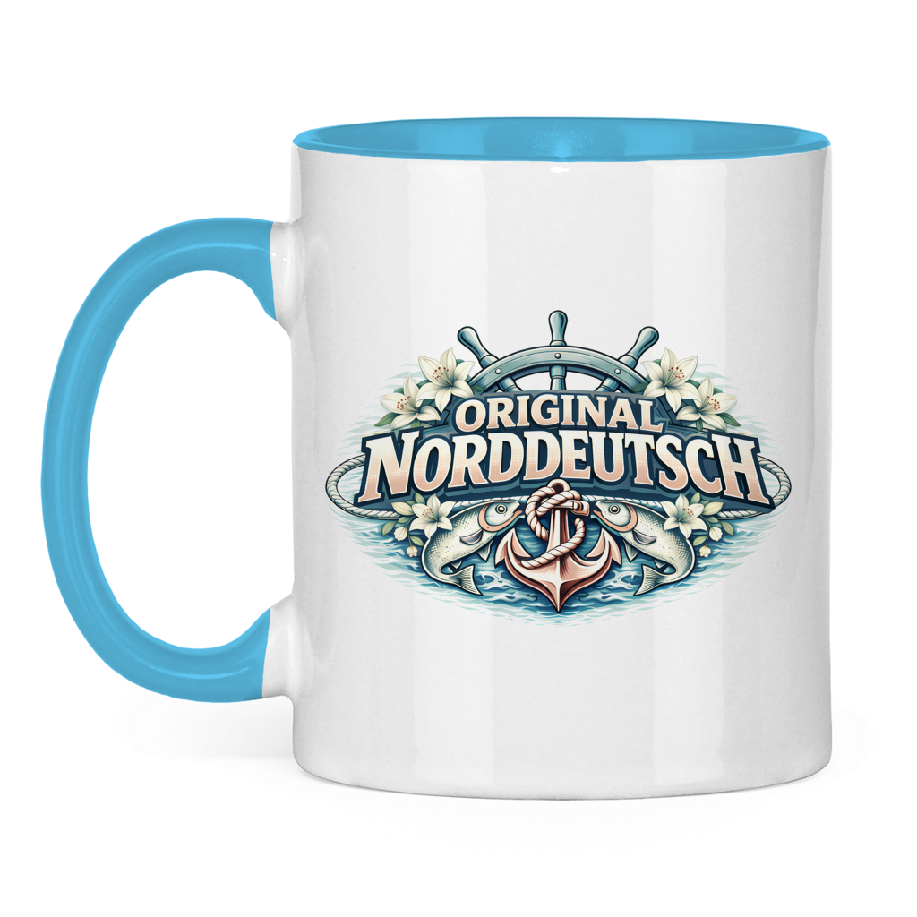 Keramik-Tasse zweifarbig Original NORDDEUTSCH #610