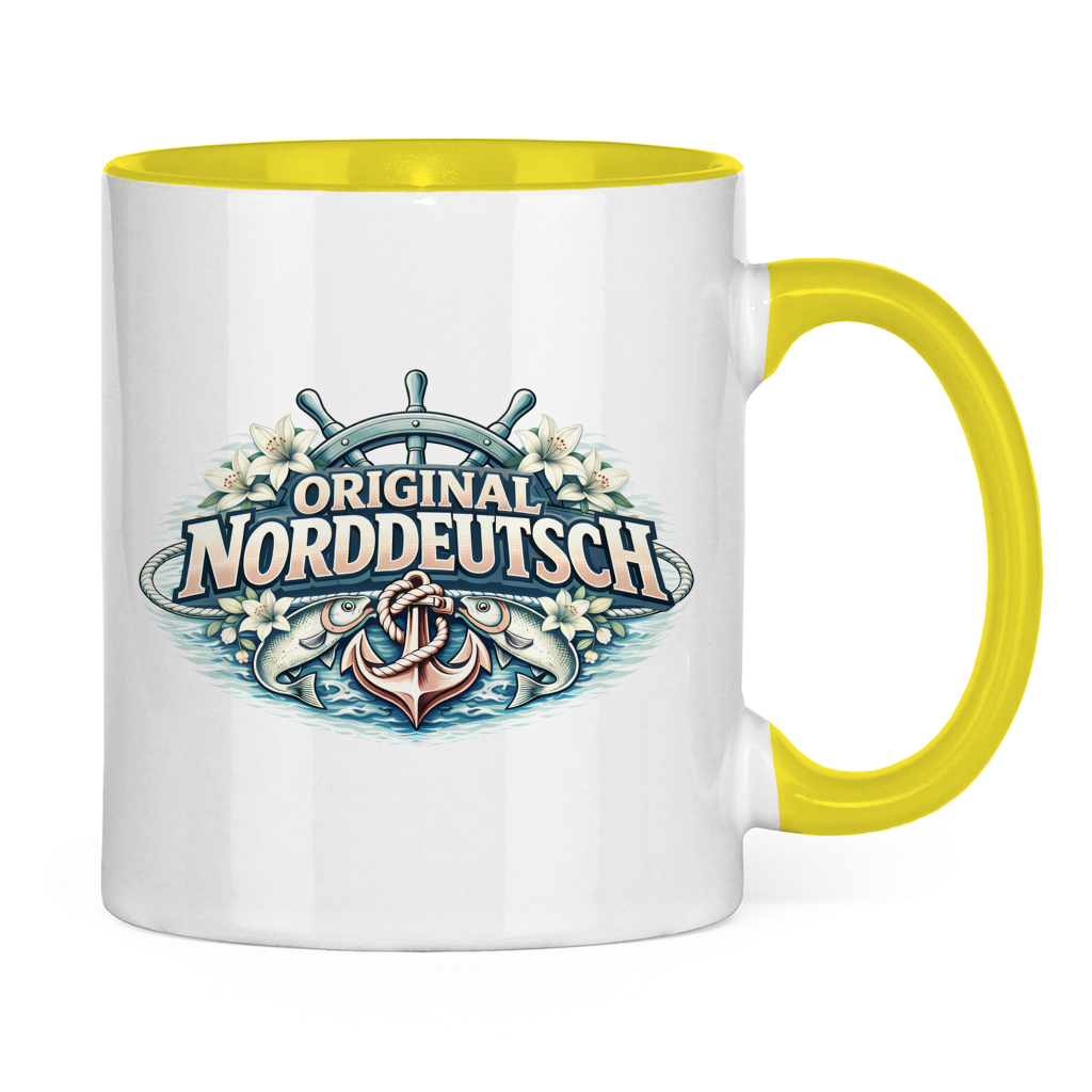 Keramik-Tasse zweifarbig Original NORDDEUTSCH #610