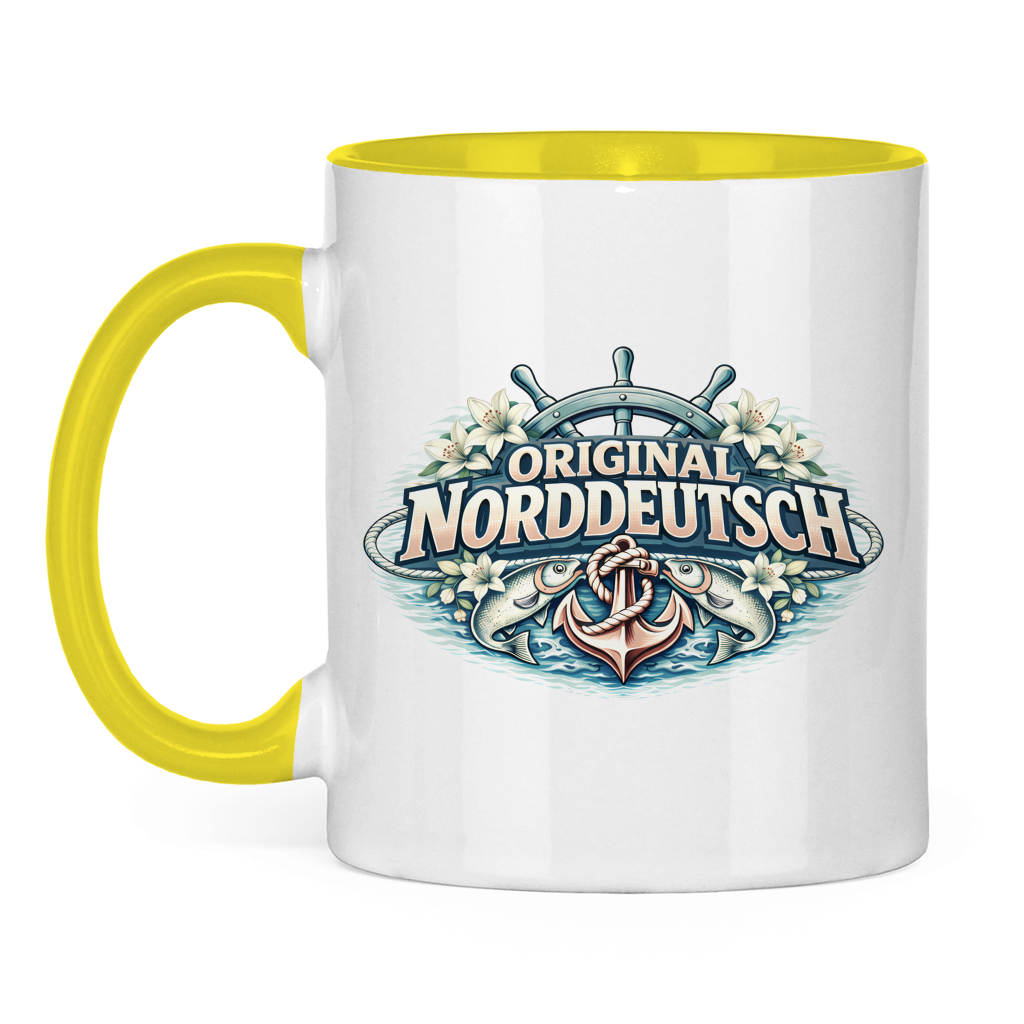 Keramik-Tasse zweifarbig Original NORDDEUTSCH #610