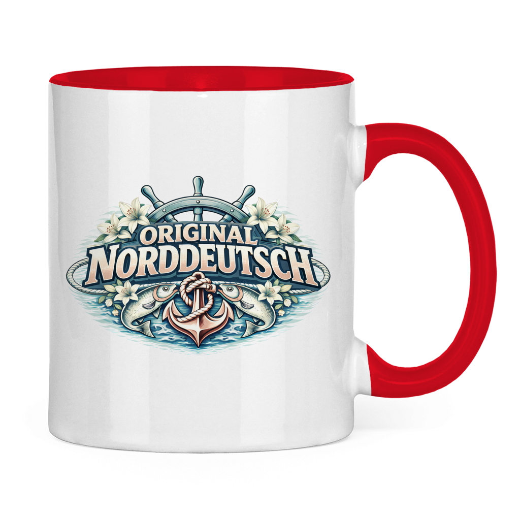 Keramik-Tasse zweifarbig Original NORDDEUTSCH #610