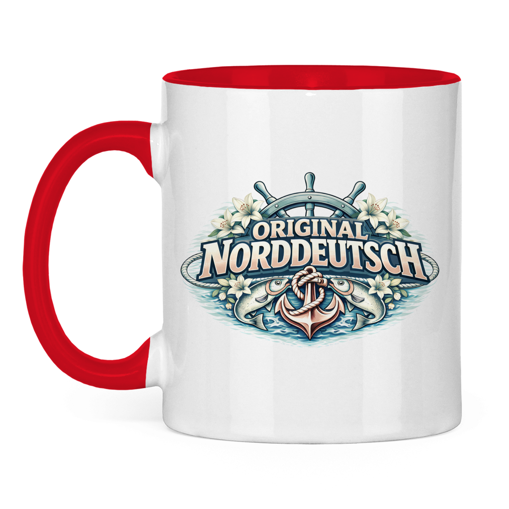 Keramik-Tasse zweifarbig Original NORDDEUTSCH #610