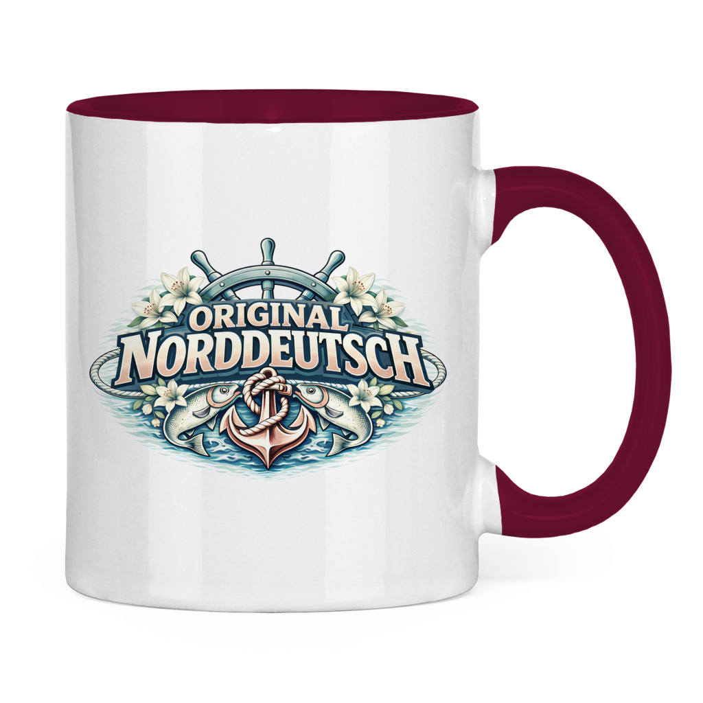 Keramik-Tasse zweifarbig Original NORDDEUTSCH #610