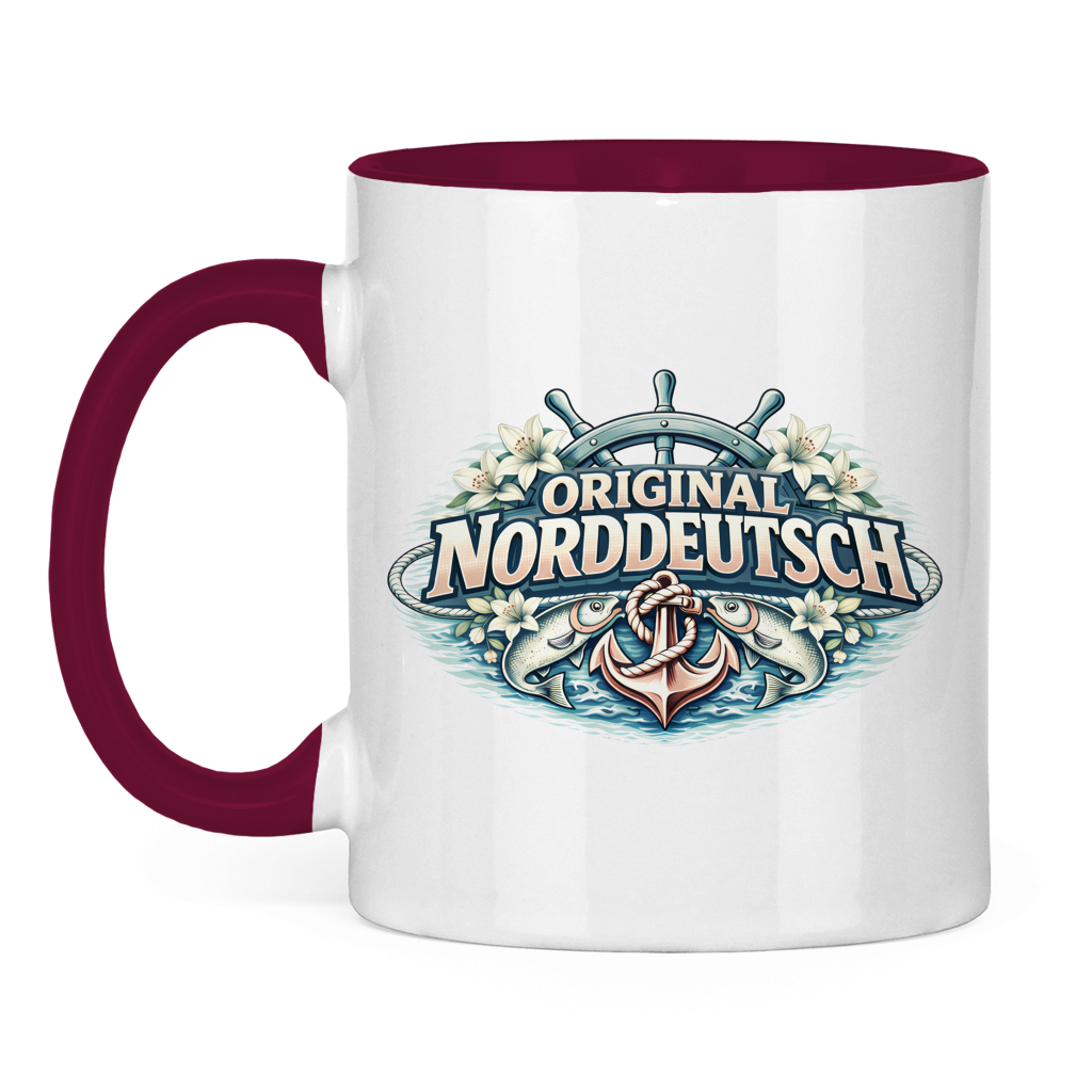 Keramik-Tasse zweifarbig Original NORDDEUTSCH #610