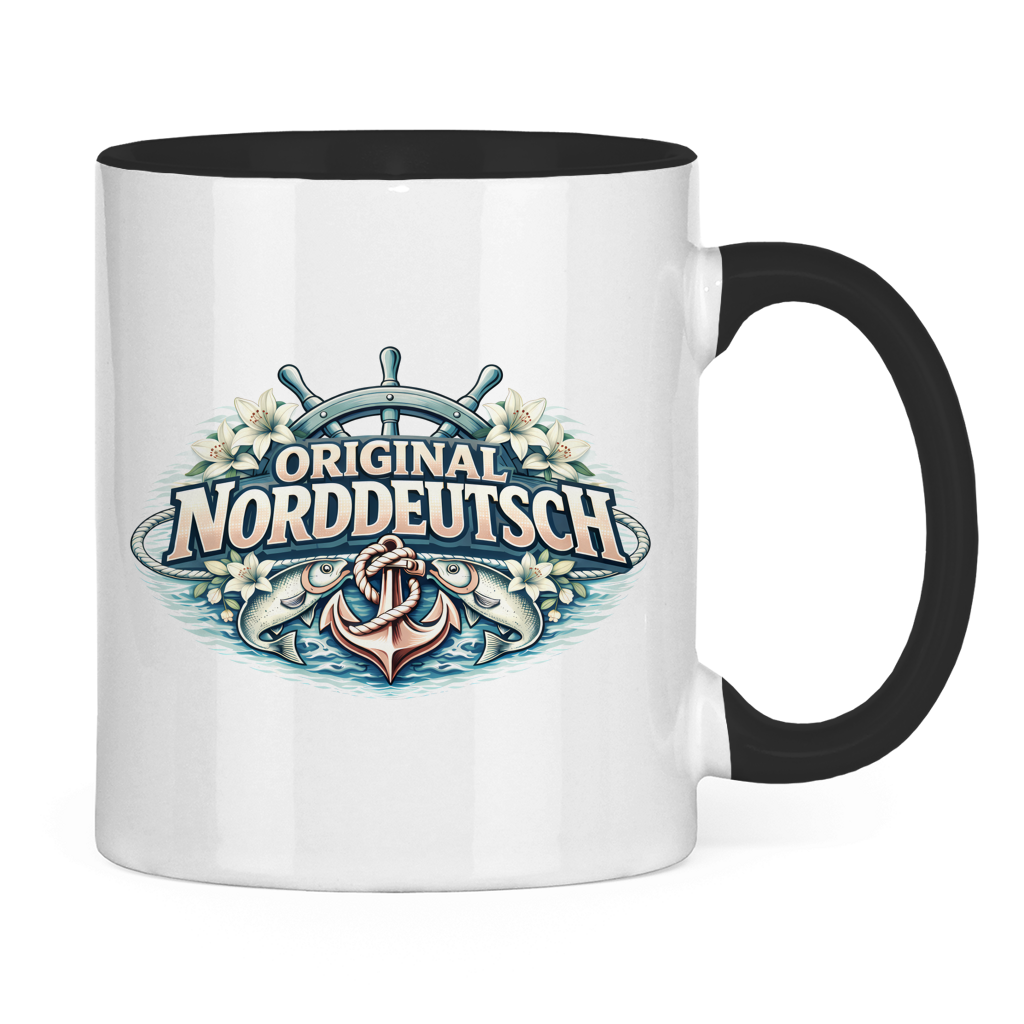 Keramik-Tasse zweifarbig Original NORDDEUTSCH #610