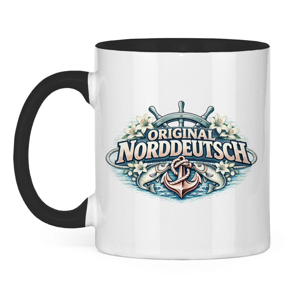 Keramik-Tasse zweifarbig Original NORDDEUTSCH #610