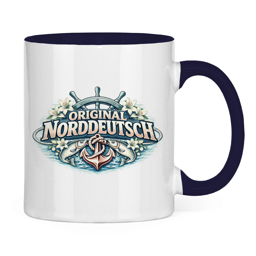 Keramik-Tasse zweifarbig Original NORDDEUTSCH #610