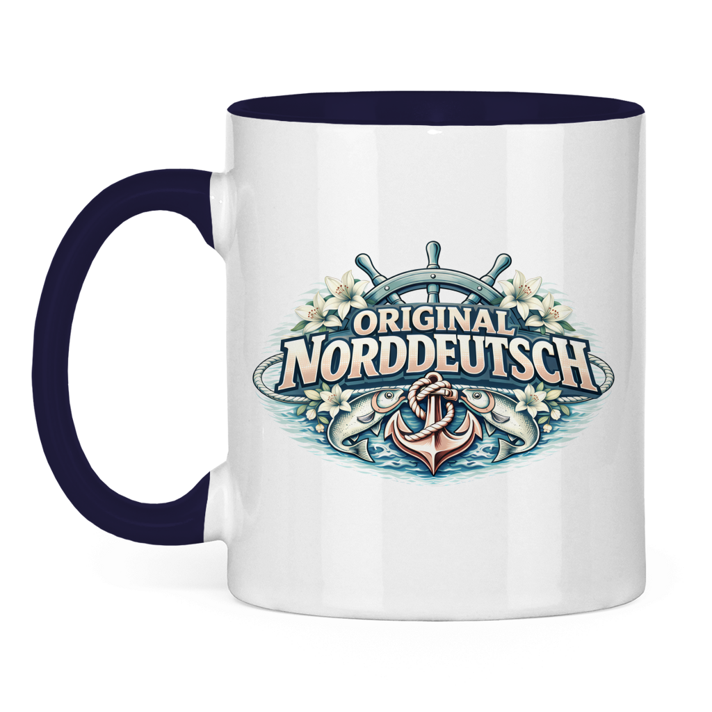 Keramik-Tasse zweifarbig Original NORDDEUTSCH #610