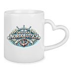 Keramik-Tasse mit Herzhenkel  Original NORDDEUTSCH #610