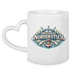 Keramik-Tasse mit Herzhenkel  Original NORDDEUTSCH #610