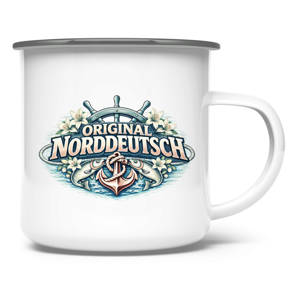 Emaille Tasse Original NORDDEUTSCH #610