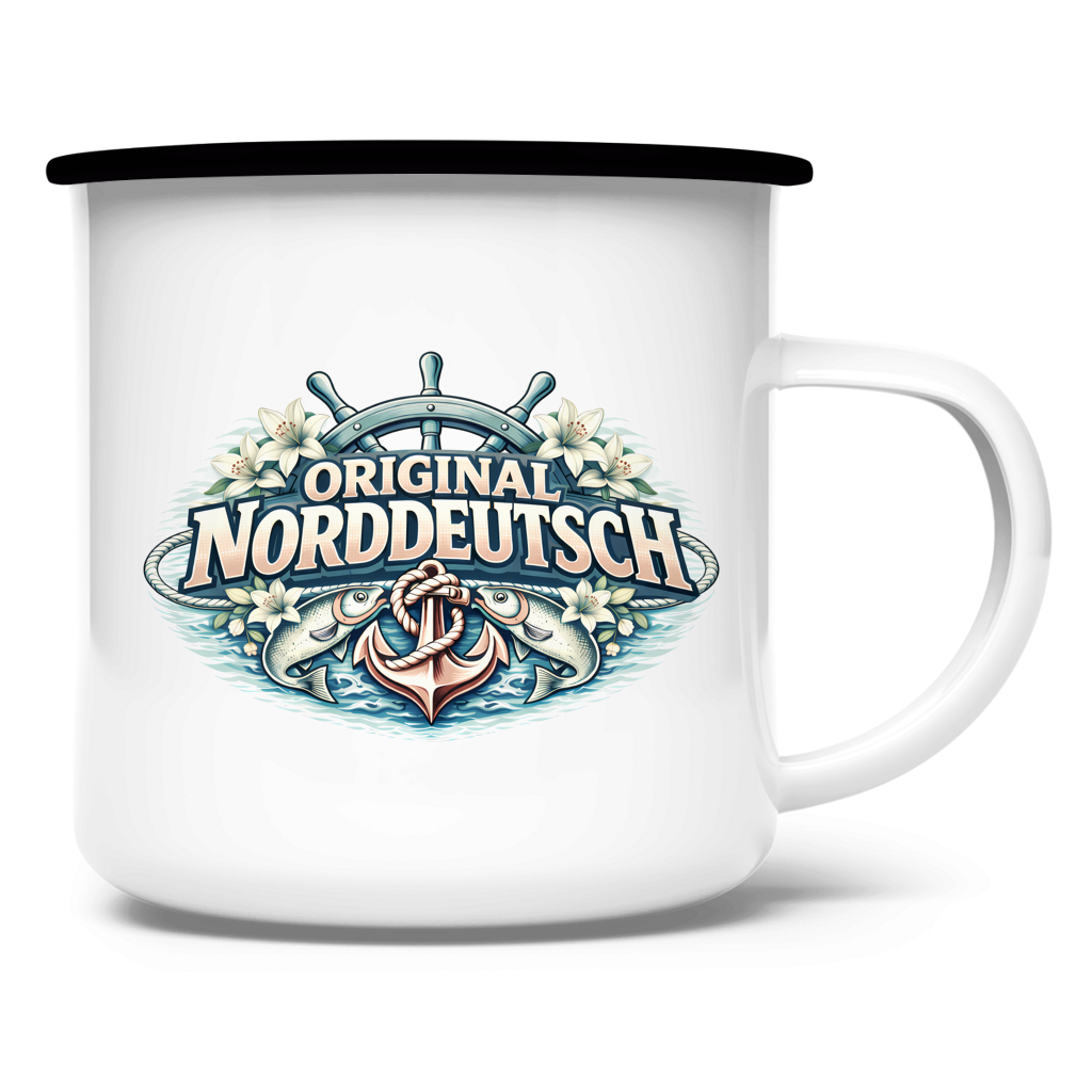 Emaille Tasse Original NORDDEUTSCH #610