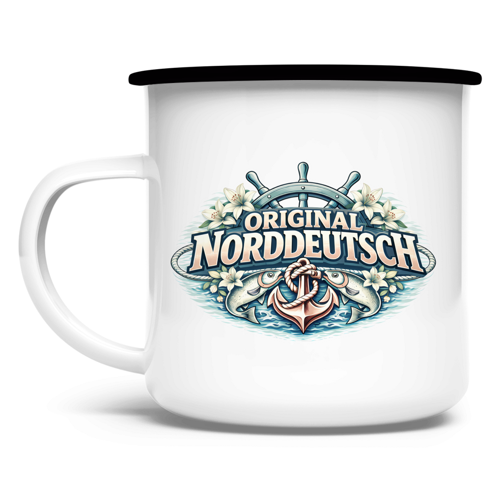 Emaille Tasse Original NORDDEUTSCH #610