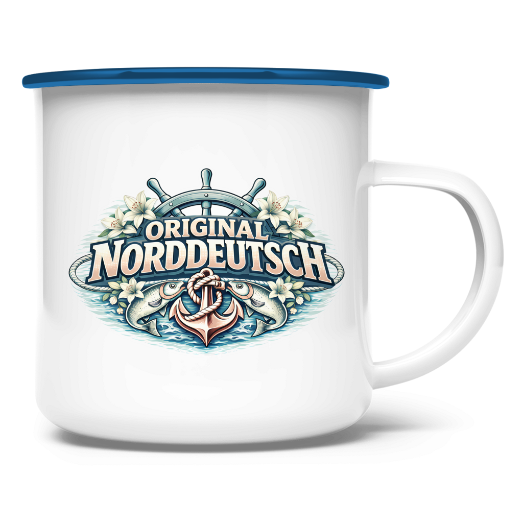 Emaille Tasse Original NORDDEUTSCH #610
