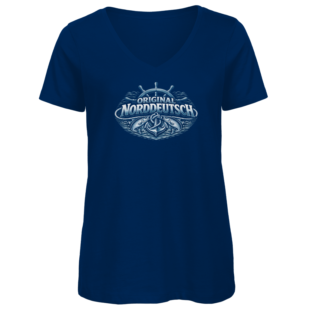 T-Shirt Damen V-Neck  Original NORDDEUTSCH #608