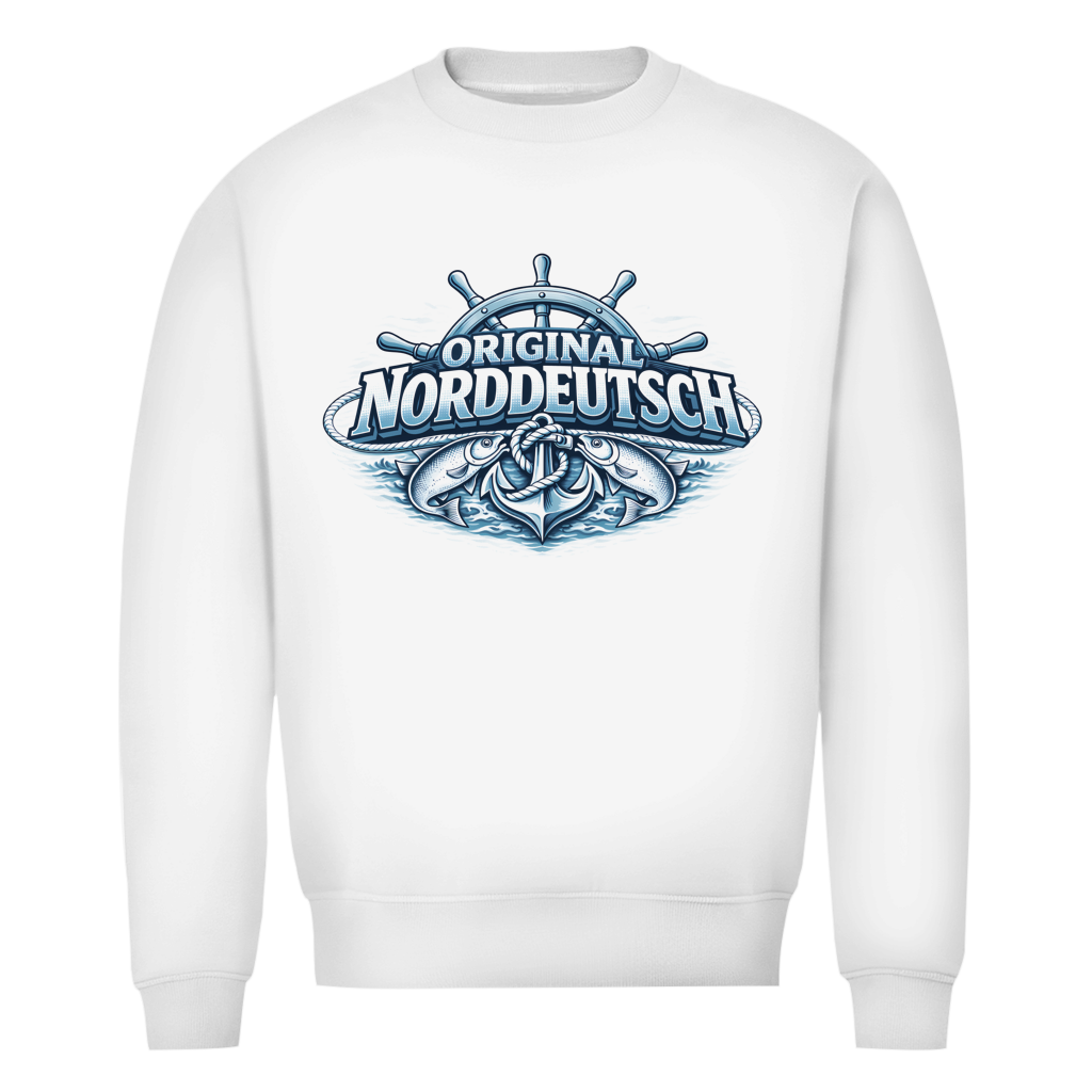 Sweatshirt Herren   Original NORDDEUTSCH #608 - beidseitiger Druck