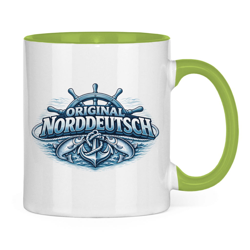 Keramik-Tasse zweifarbig   Original NORDDEUTSCH #608