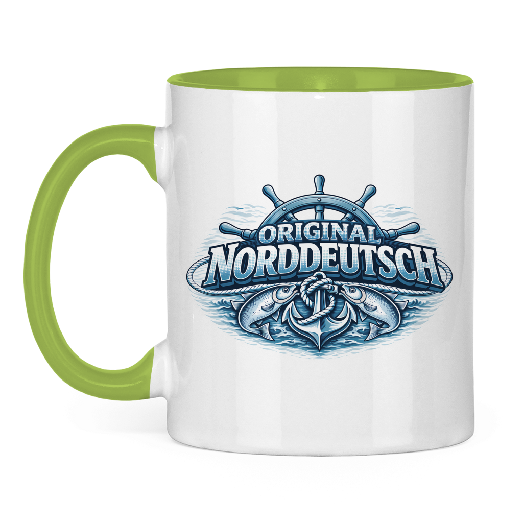 Keramik-Tasse zweifarbig   Original NORDDEUTSCH #608
