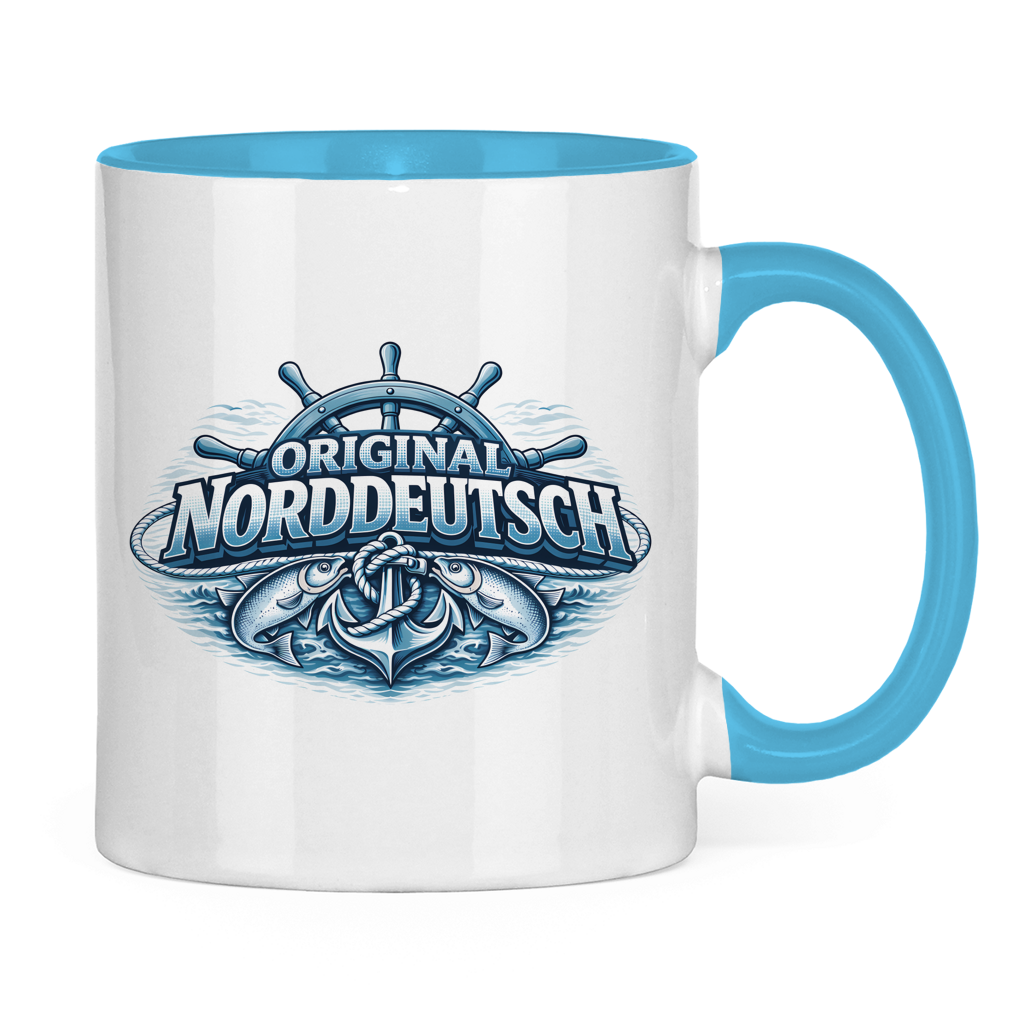 Keramik-Tasse zweifarbig   Original NORDDEUTSCH #608