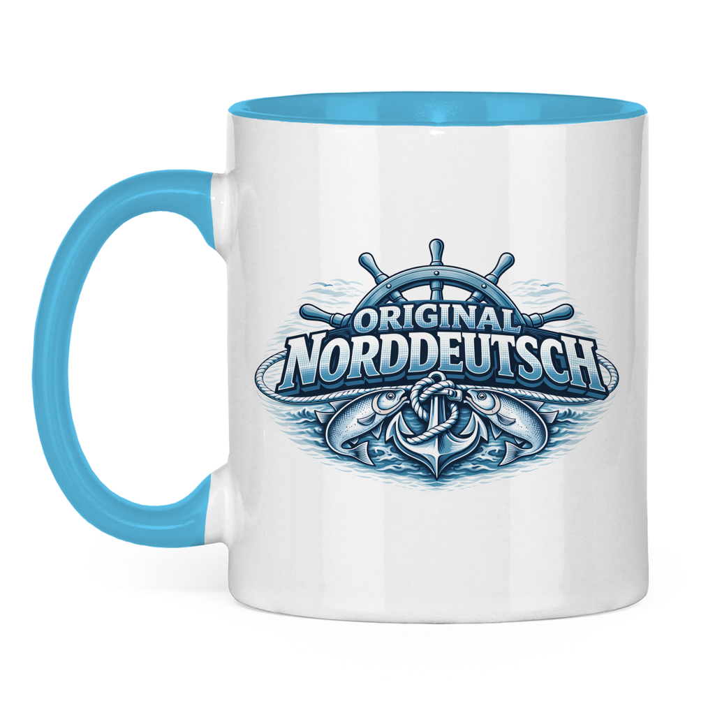 Keramik-Tasse zweifarbig   Original NORDDEUTSCH #608