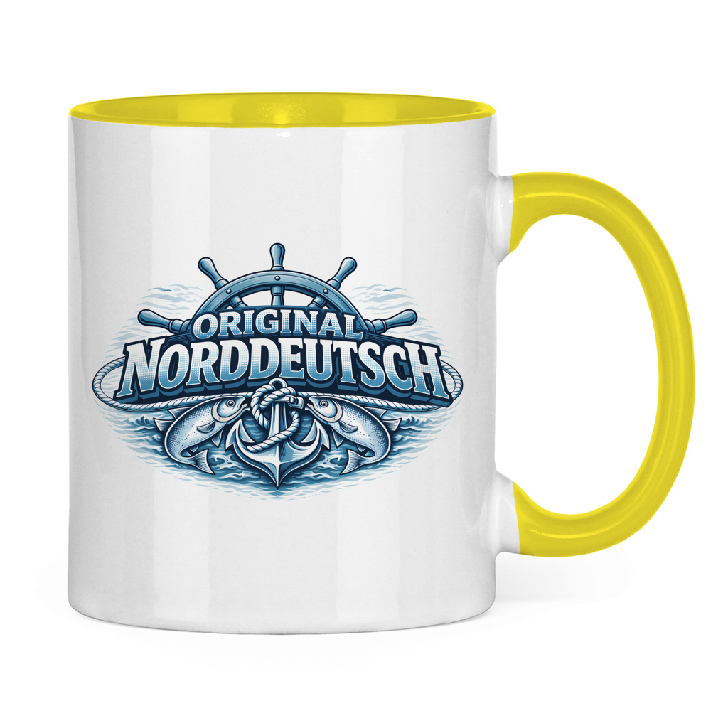 Keramik-Tasse zweifarbig   Original NORDDEUTSCH #608