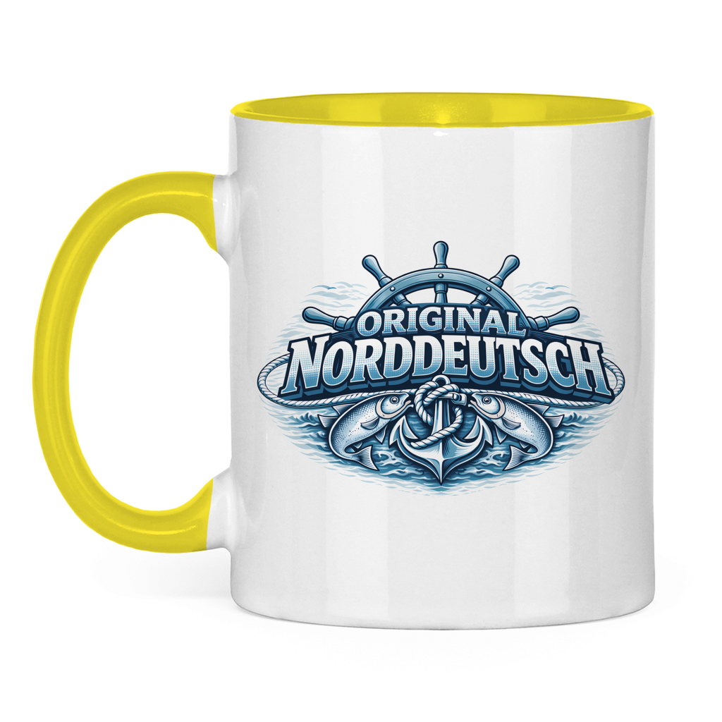 Keramik-Tasse zweifarbig   Original NORDDEUTSCH #608