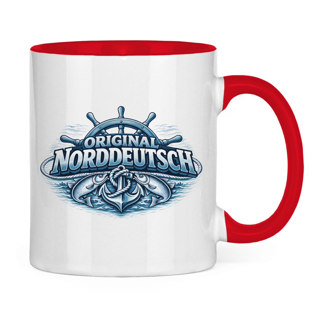 Keramik-Tasse zweifarbig   Original NORDDEUTSCH #608