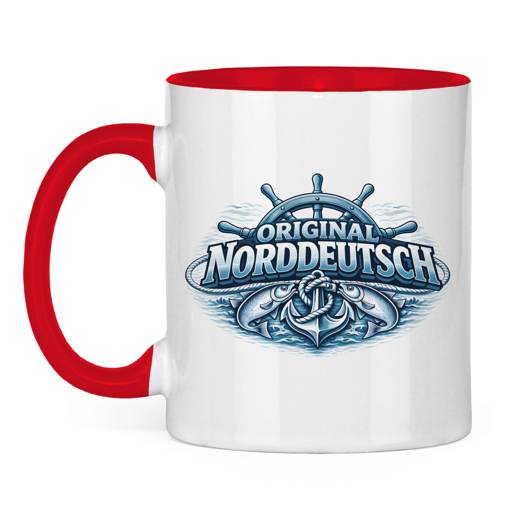 Keramik-Tasse zweifarbig   Original NORDDEUTSCH #608
